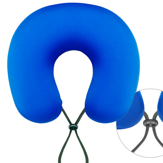 Neck Pillow Cor Azul Royal Visco