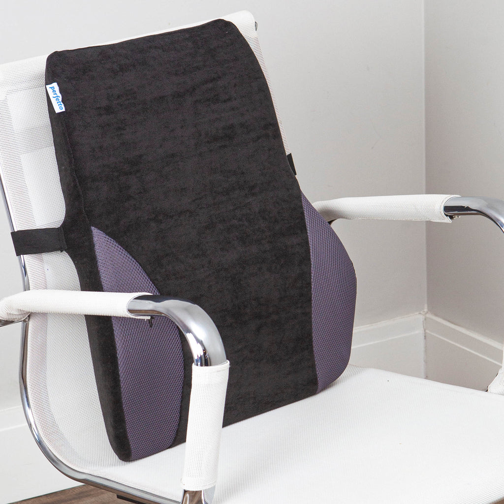 Almofada Luxo Lombar Cor Grafite