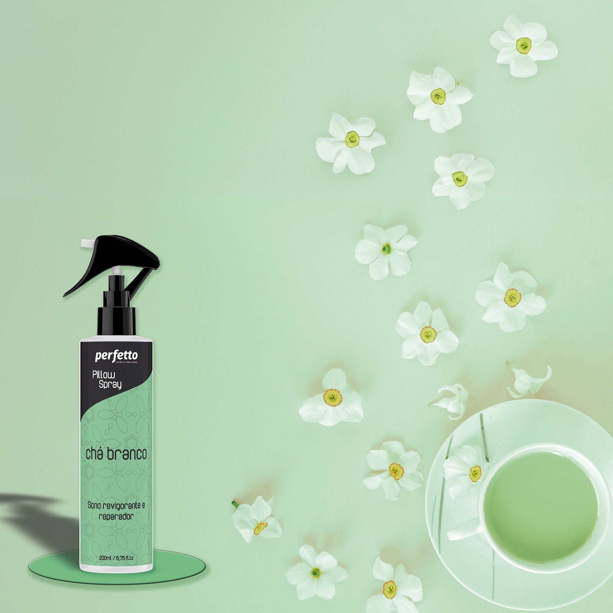 Pillow Spray Aroma Chá Branco 200 ml