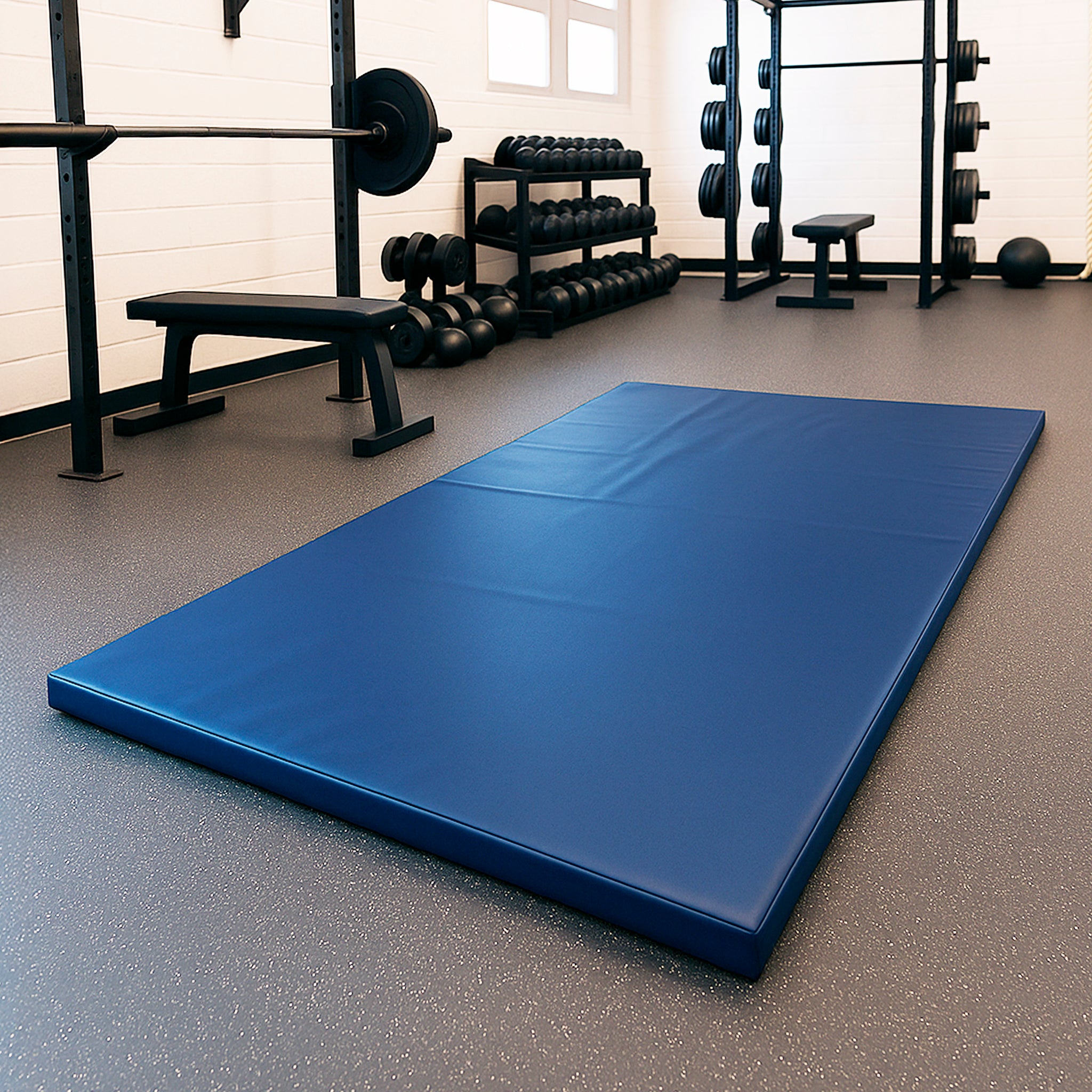 Colchonete Impermeável 100x50x3cm cor azul marinho