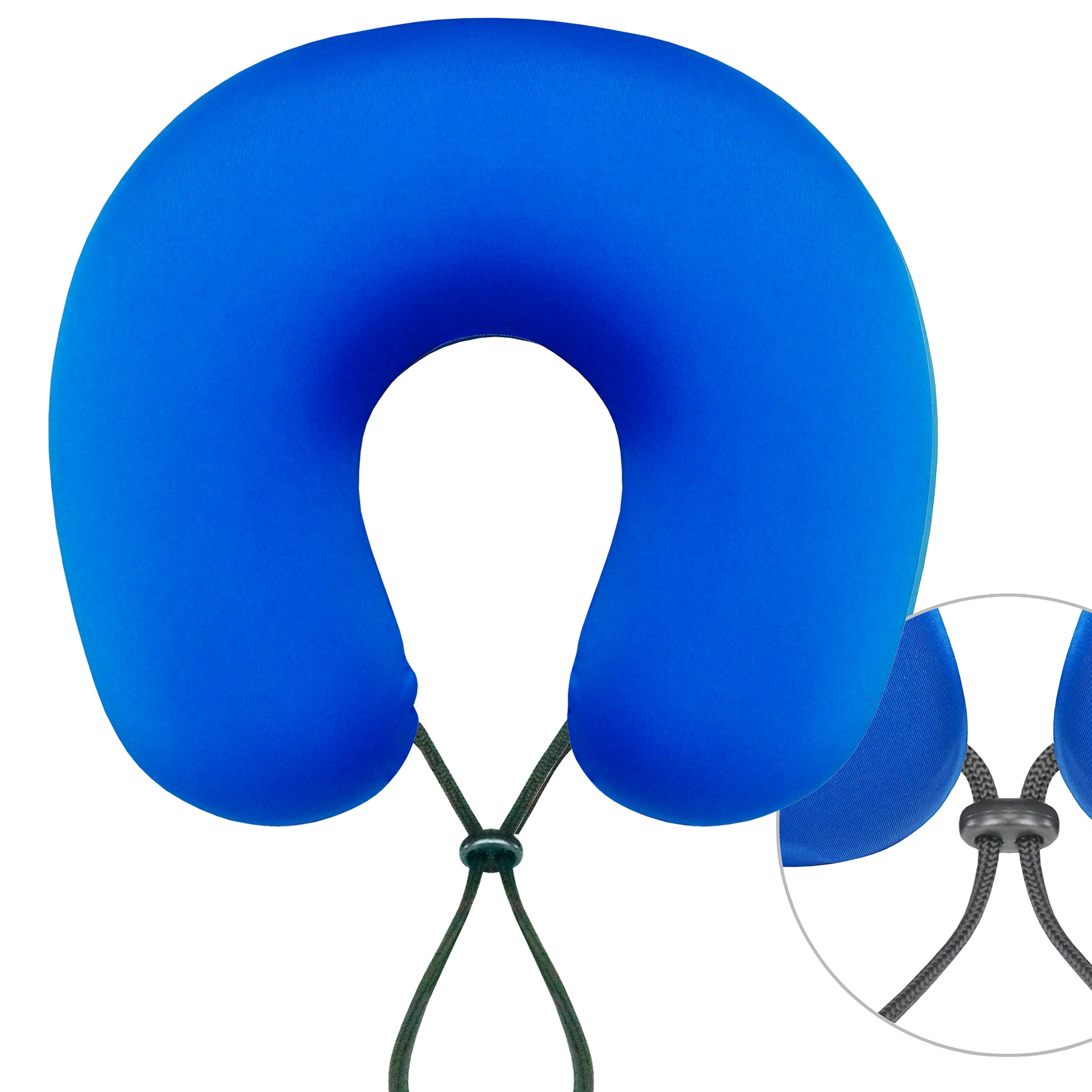 Neck Pillow Cor Azul Royal Visco