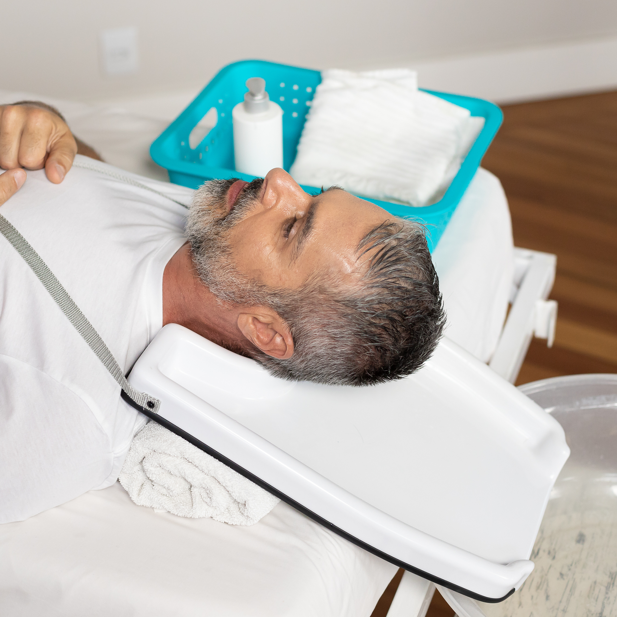 Apoio para Lavar a Cabeça no Leito - Mobilittà