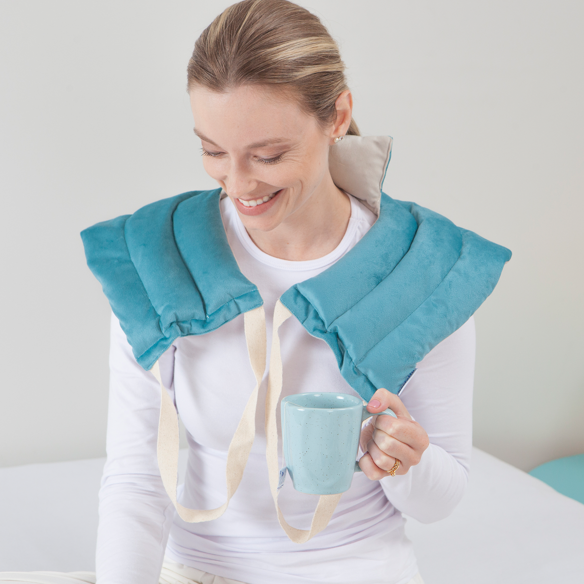 Almofada Térmica De Sementes Para Cervical & Ombros Naturale - Perfetto Ortopédicos