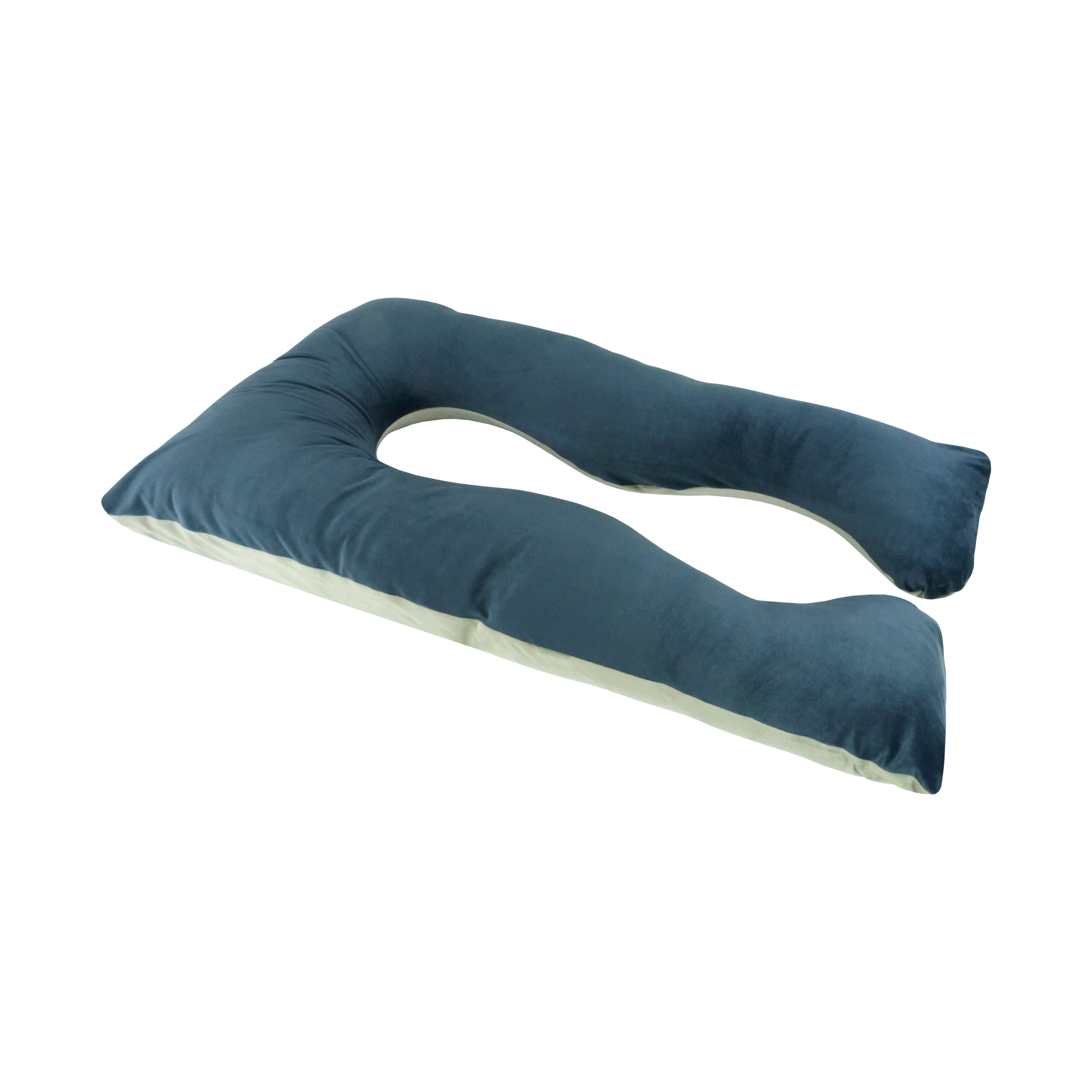 Travesseiro Agarradinho Corporal Plush Cor Azul Marinho/Grafite