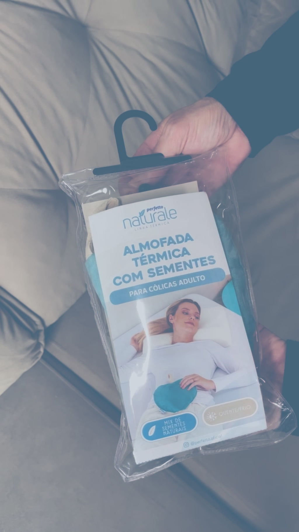 Almofada Térmica De Sementes Para Cólicas Naturale